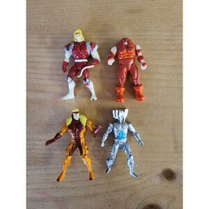 Vintage Marvel Action Figures Set Of 4 Sabertooth Juggernaut Omega‎ Red Stryfe
